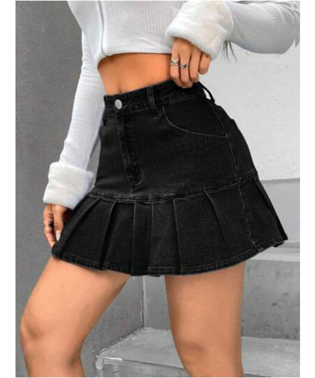 Sexy Girl Pleated Mini Skirt