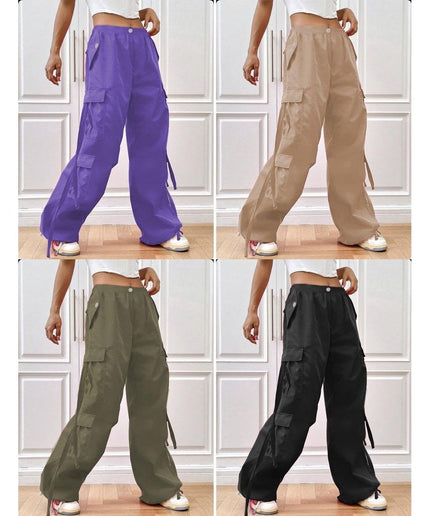 Women's Cargo Drawstring Harem Pants