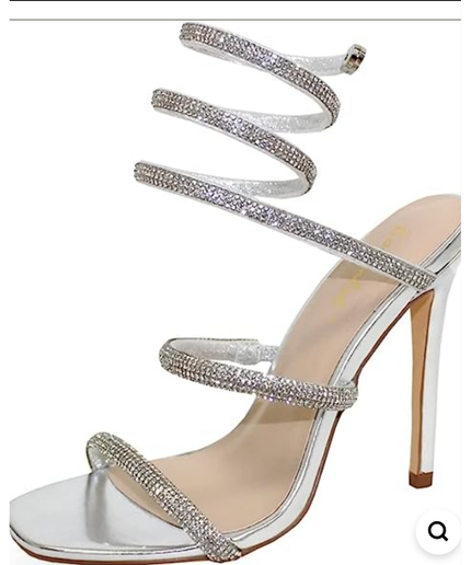 Spiral Open Point Toe High Heels Shoes