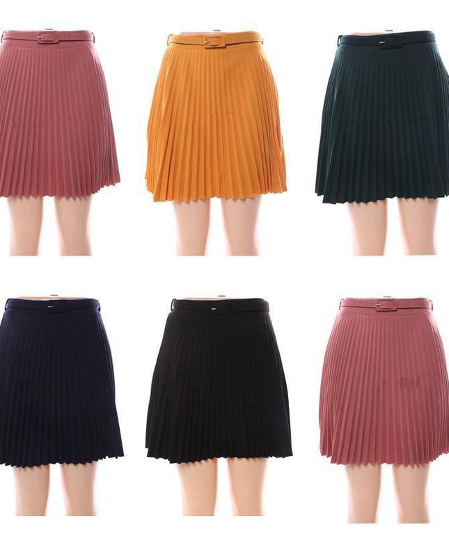 Pleated Mini Skirt