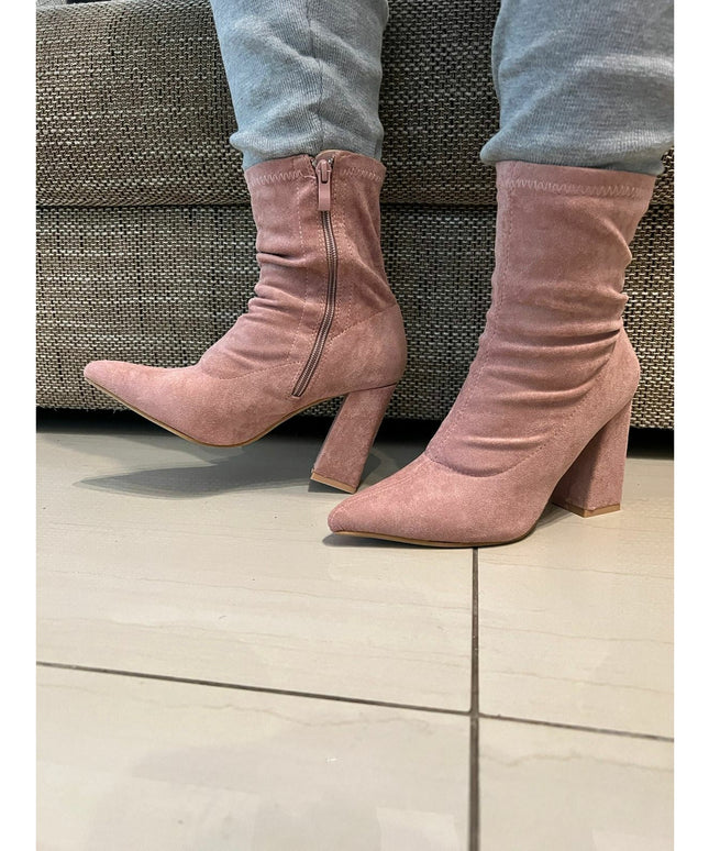 Suede Chanky Ankle Boots