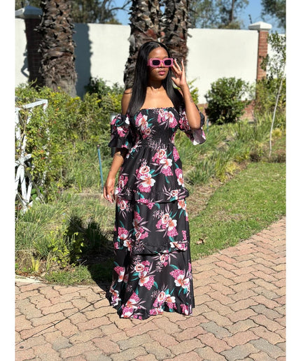 Sexy Floral Maxi Dress