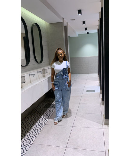 Denim Multi Pocket Jumpsuit