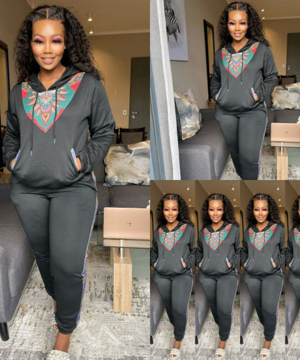 African Print Tracksuit Set