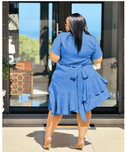 Plus Size Short Sleeve Dress