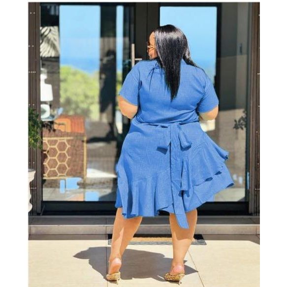 Plus Size Short Sleeve Dress