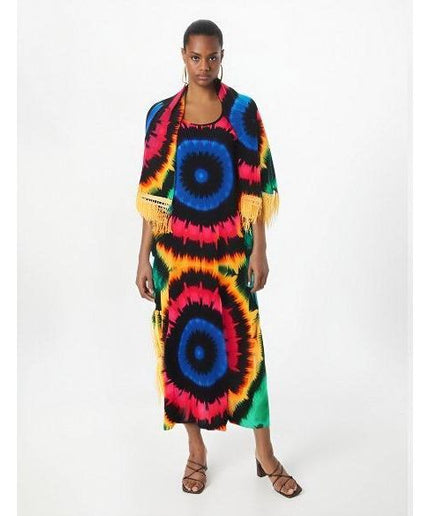 Hand Dyed Dress Kaftan Midi Dress