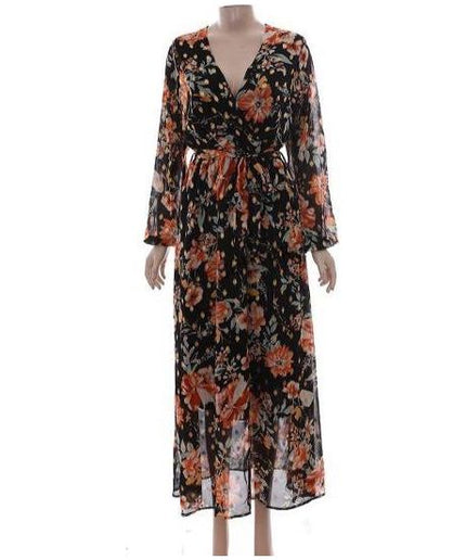 Floral Chiffon French retro A-line Dress