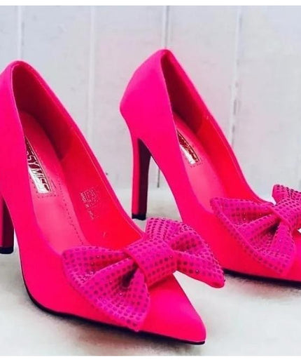 Bowknot Rhinestone Heels