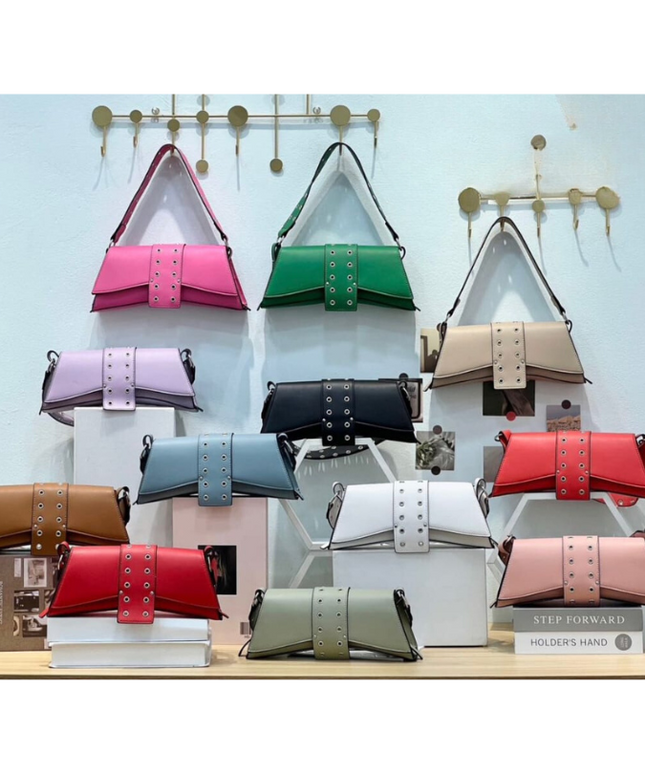 Portable Leather Flap Handbag