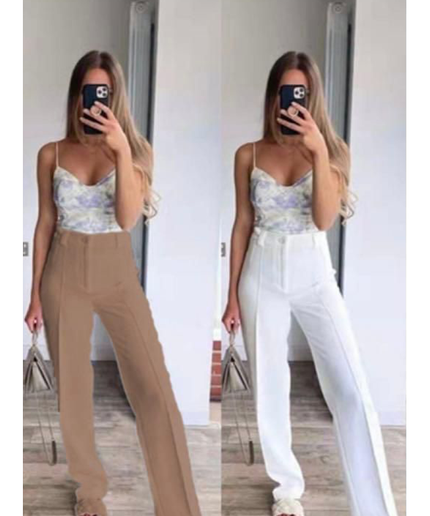 Flare Bottom High Waist Pants