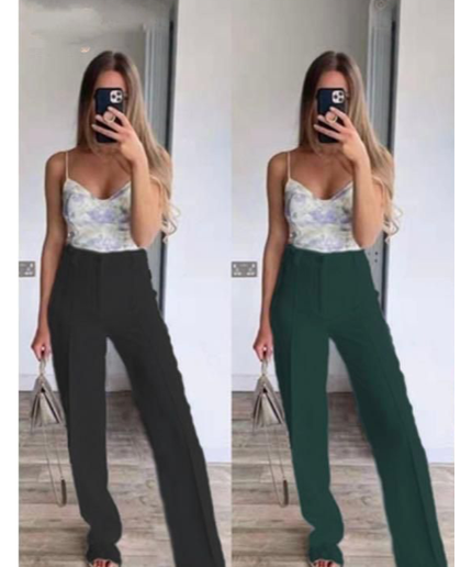 Flare Bottom High Waist Pants