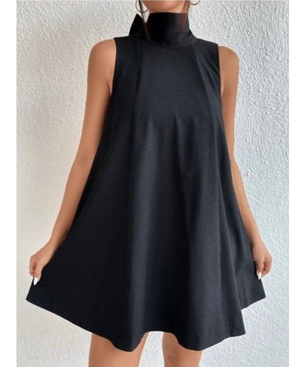 Turtleneck Sleeveless Dress