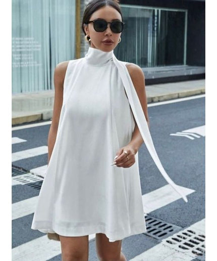 Turtleneck Sleeveless Dress