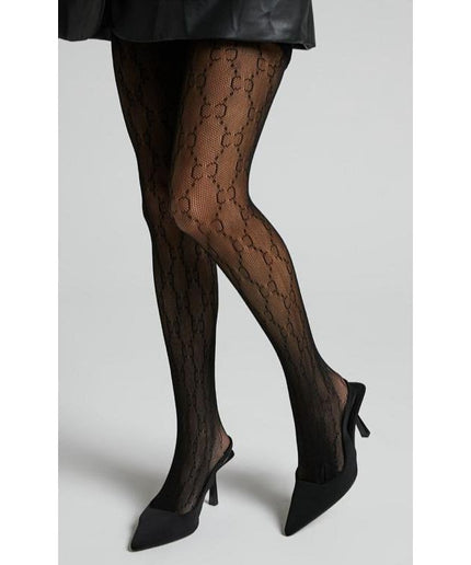 Patterned Fishnet Tights