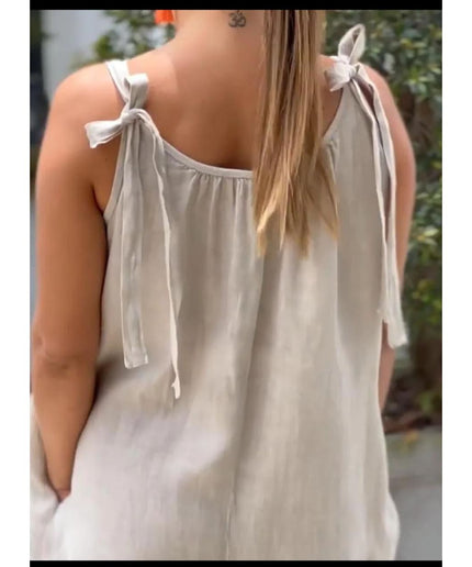 Loose Cold Shoulder V-Neck Jumpsuits