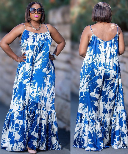 Sleeveless Floral Maxi Dress