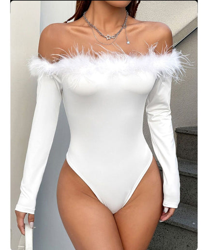 Off Shoulder Longsleeve Bodysuit