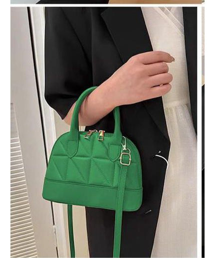 Double Zipper Stylish Shoulder Trendy Crossbody Bag