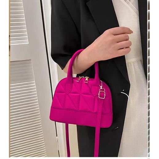 Double Zipper Stylish Shoulder Trendy Crossbody Bag