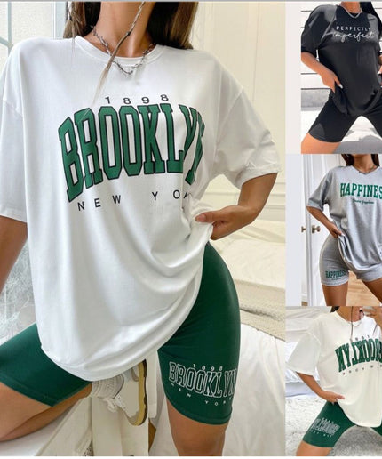 Brooklyn Tee & Biker Short Set