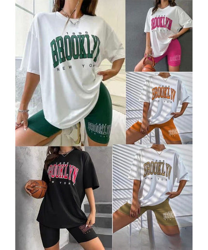 Brooklyn Tee & Biker Short Set