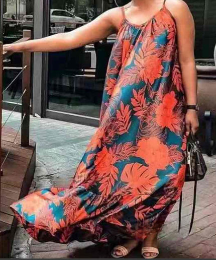 Floral Printed Maxi Dress.