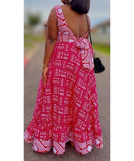 Sleeveless Bubble Maxi Dress.