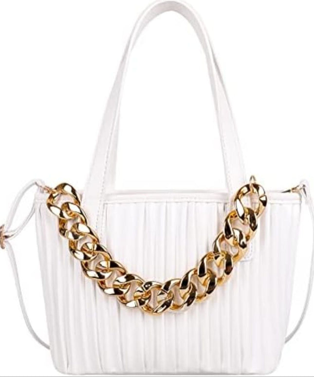 Casual Tote new Luxury Designer Stripes Shoulder bag.