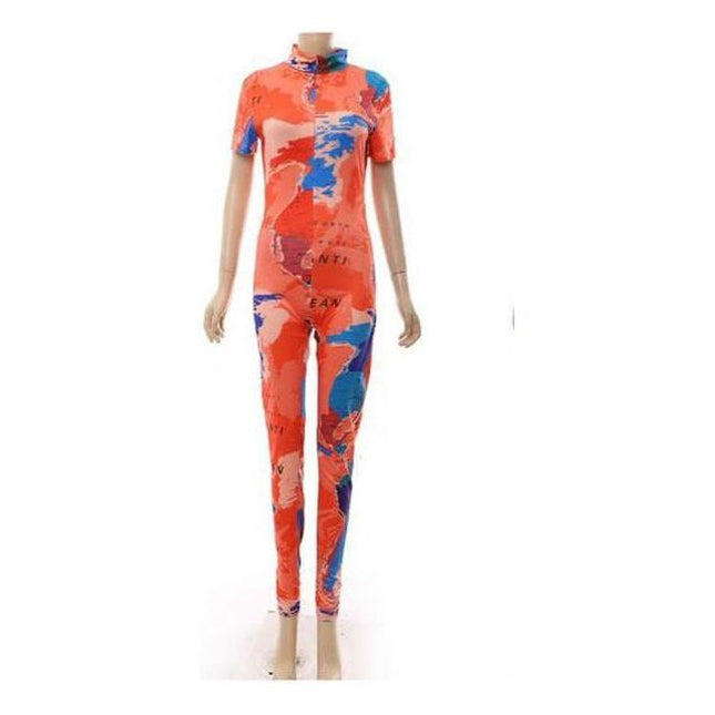 Women's sexy tight jumpsuit.