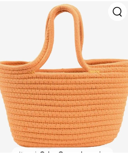 Summer Straw Shoulder Shopping Handbag.