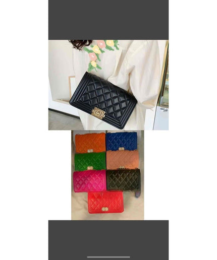 Mini Twist Lock Design Textured Flap Square Bag