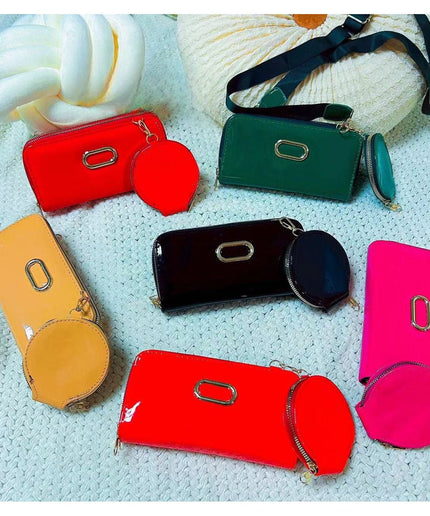 Silicone Leather Makeup Purse Round coin Wallet.