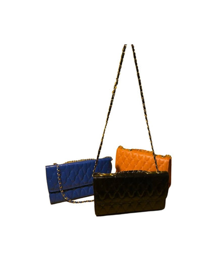 Chain Strap Faux Pattern Handbag.