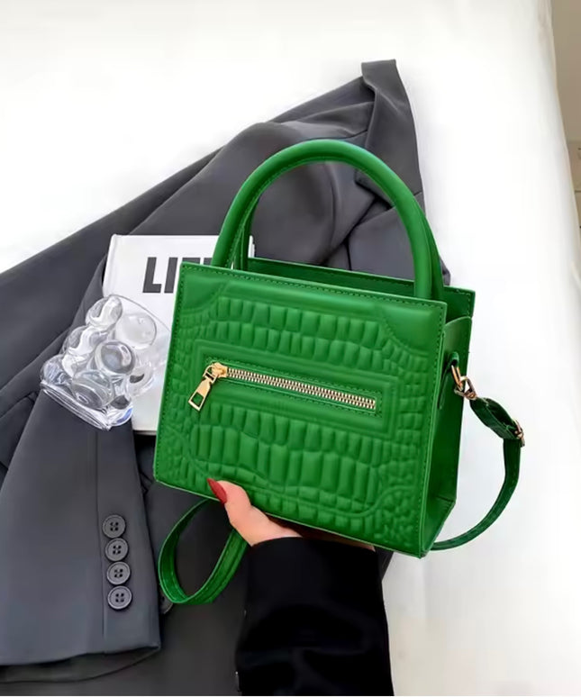 Crocodile pattern Simplicity Purse Crossbody Handbag.