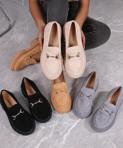 Chunky Loafer Penny Casual Fashion Shoes.