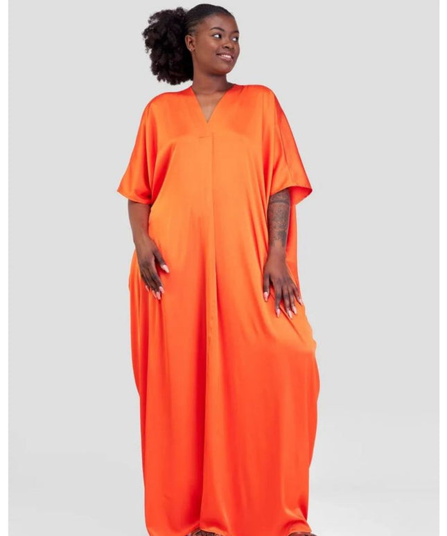 V-Neck Kaftan Maxi dress.