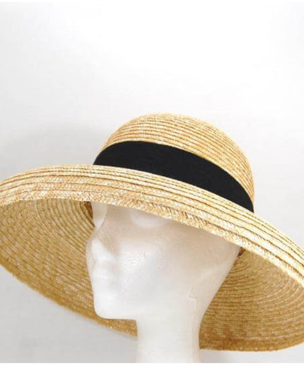 Natural Wheat Straw Summer Beach Hat.