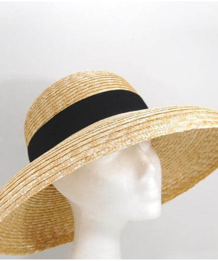 Natural Wheat Straw Summer Beach Hat.