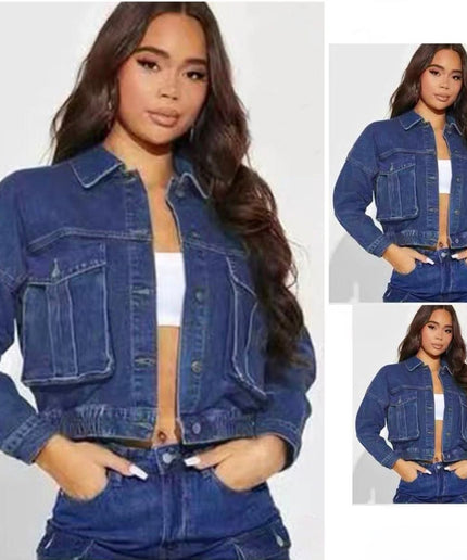 Cropped Denim Jacket.