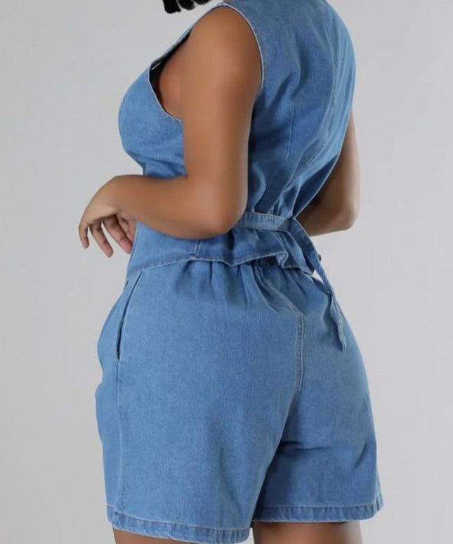 Women Fashion Denim two Piece Set.