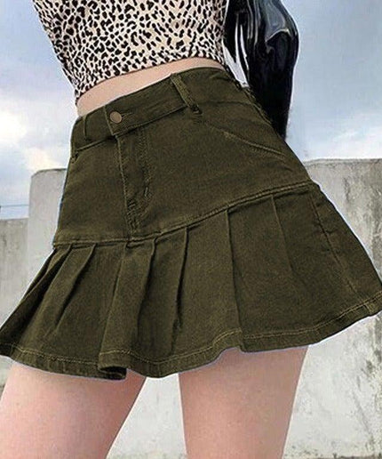 Sexy Girl Pleated Mini Skirt