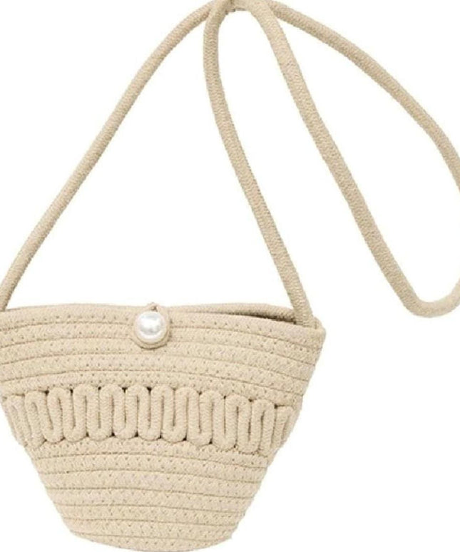 Soft Straw Beach  Crossbody Bag