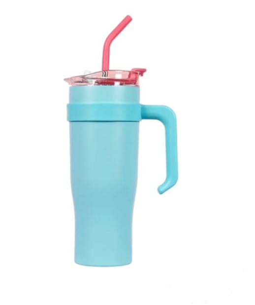 Stainless Steel Straw Travel Tumbler