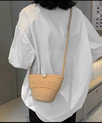 Soft Straw Beach  Crossbody Bag