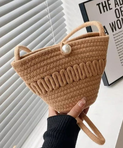 Soft Straw Beach  Crossbody Bag