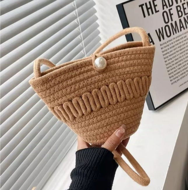 Soft Straw Beach  Crossbody Bag