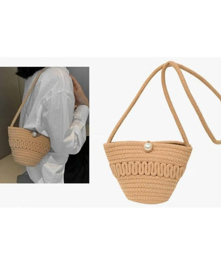 Soft Straw Beach  Crossbody Bag