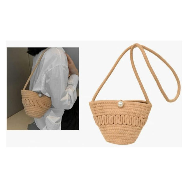 Soft Straw Beach  Crossbody Bag