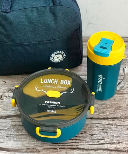 Round leakproof lunch box Combo.